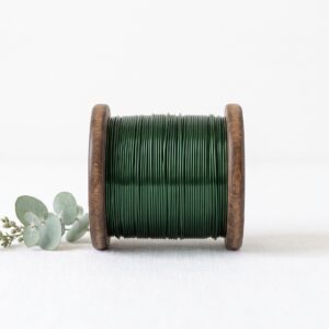 Fil de fer laqué vert — Bobine 0,8 mm