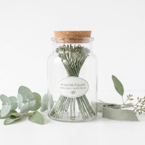 Attache-fleurs métallique — Boîte de 100