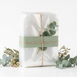 Sacs bouquets transparents — Lot de 100
