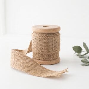 Ruban jute naturel 40 mm — Bobine 10 m