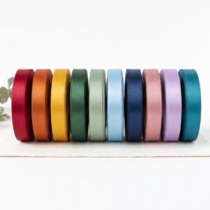 Ruban satin 6 mm — Assortiment 10 couleurs