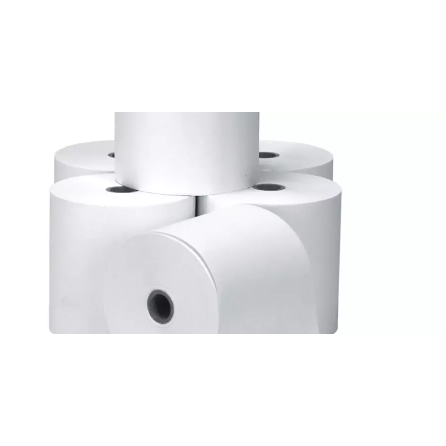 Lot de 10 bobines papier thermique CB 57x40x12 FIDUCIAL pour terminal de paiement fleuriste