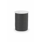 Bolduc mat anthracite 10mm pour fleuriste, ruban décoratif pour bouquets et créations florales