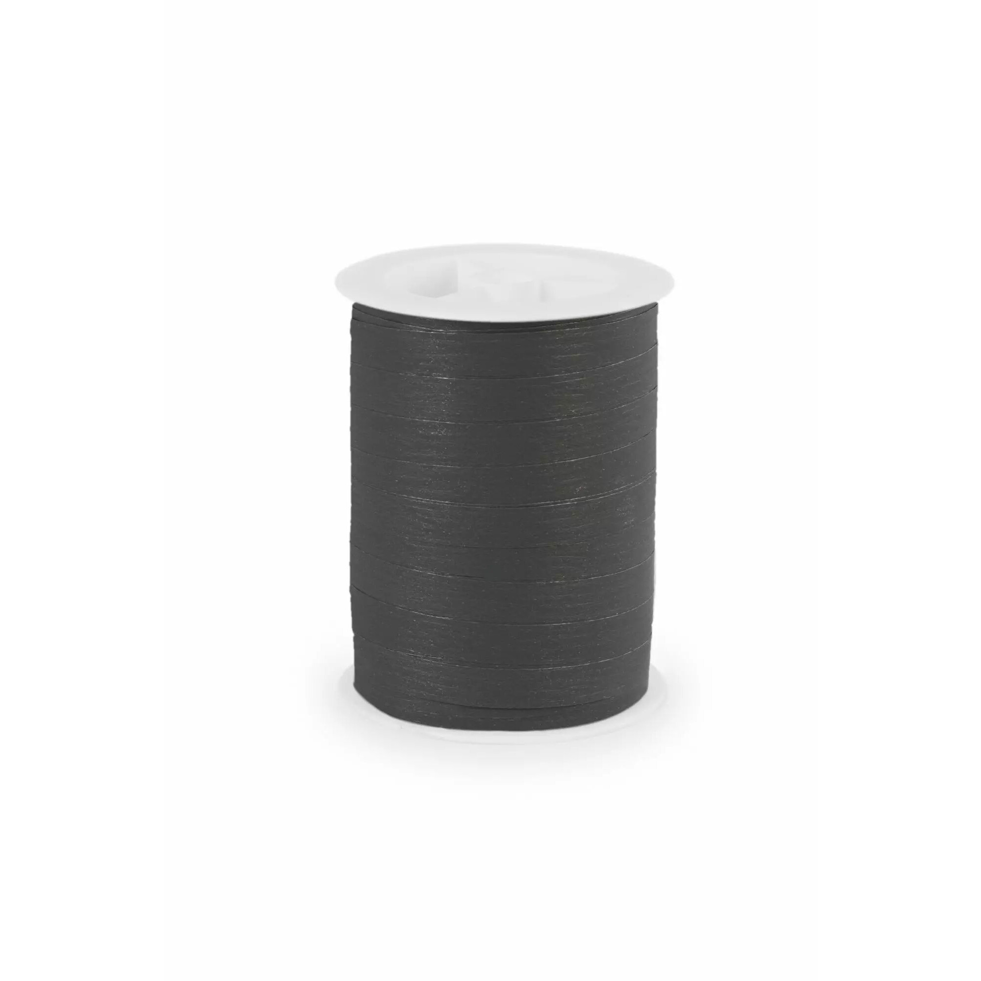 Bolduc mat anthracite 10mm pour fleuriste, ruban décoratif pour bouquets et créations florales