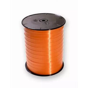 Bolduc satiné orange 7mm FRANCE RIBBONS pour décoration florale et emballage professionnel fleuriste