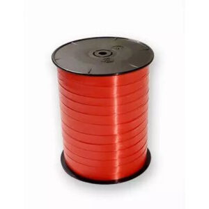 Bolduc satiné rouge 7mm x 500m pour fleuriste et décoration florale