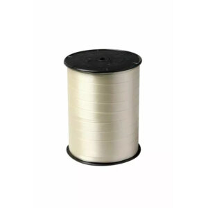 Bolduc satiné écru 7mm FRANCE RIBBONS pour créations florales et emballages fleuriste