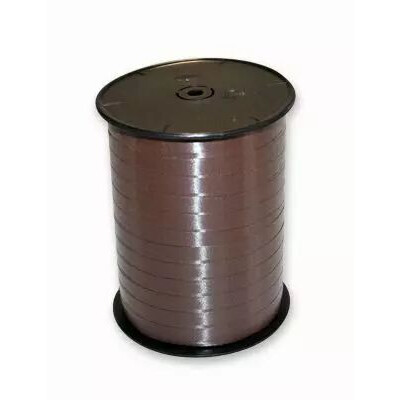 Bolduc satiné chocolat 7mm x 500m FRANCE RIBBONS pour fleuristes et décoration florale