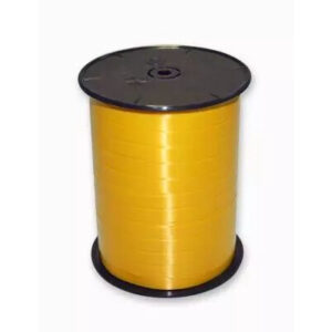 Bolduc satiné jaune 7mm largeur pour fleuristes et créations florales