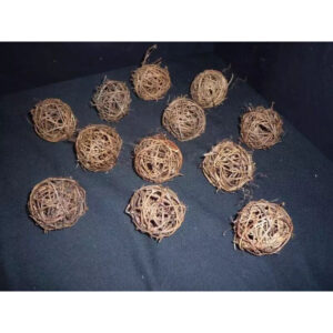 Boule décorative en osier naturel de 6 cm pour compositions florales et créations de fleuristes