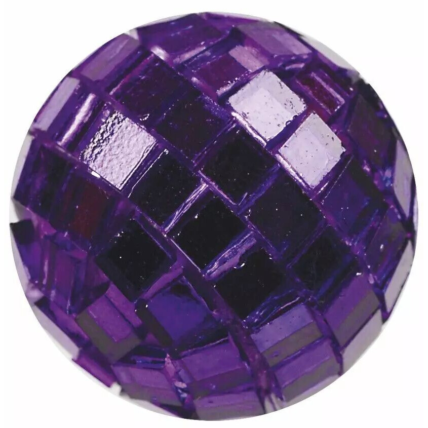 Boules de miroirs décoratives violettes 20 mm EUROSAND pour compositions florales professionnelles