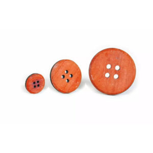 Boutons décoratifs en bois orange pour compositions florales et arrangements fleuriste PIOVACCARI