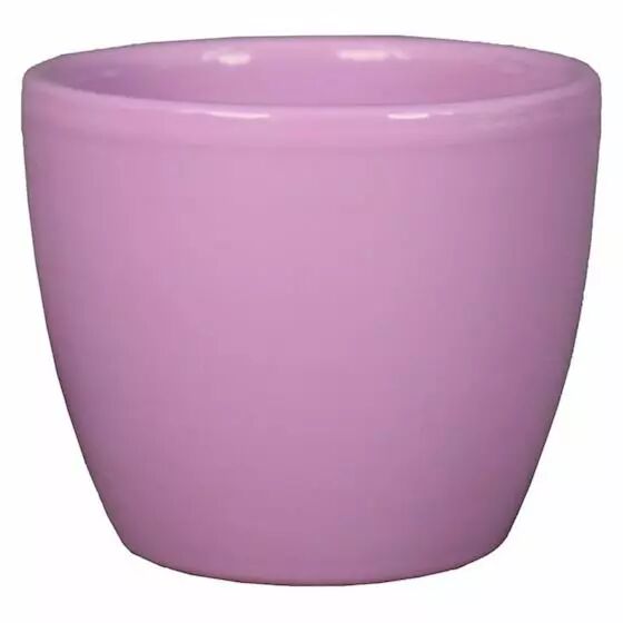 Cache-pot boule céramique lilas diamètre 7,5 cm hauteur 6 cm pour compositions florales et plantes décoratives