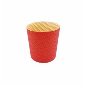 Cache-pot en carton rouge Euréka Honey pour compositions florales professionnelles