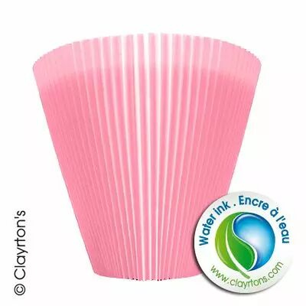 Cache-pot manchette rose plissé 12 cm pour décoration florale de mariage et événements