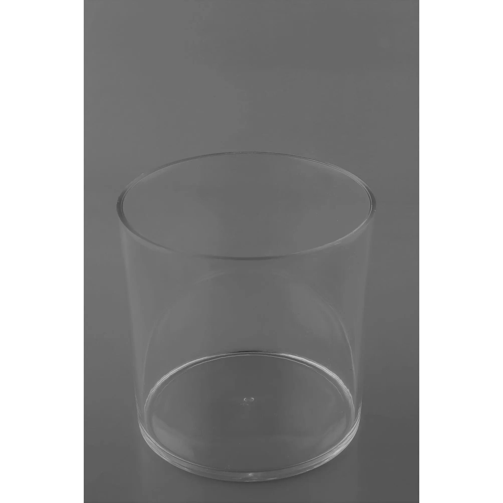 Cache-pot transparent rond en plastique rigide BEREL diamètre 14 cm hauteur 15 cm pour compositions florales professionnelles