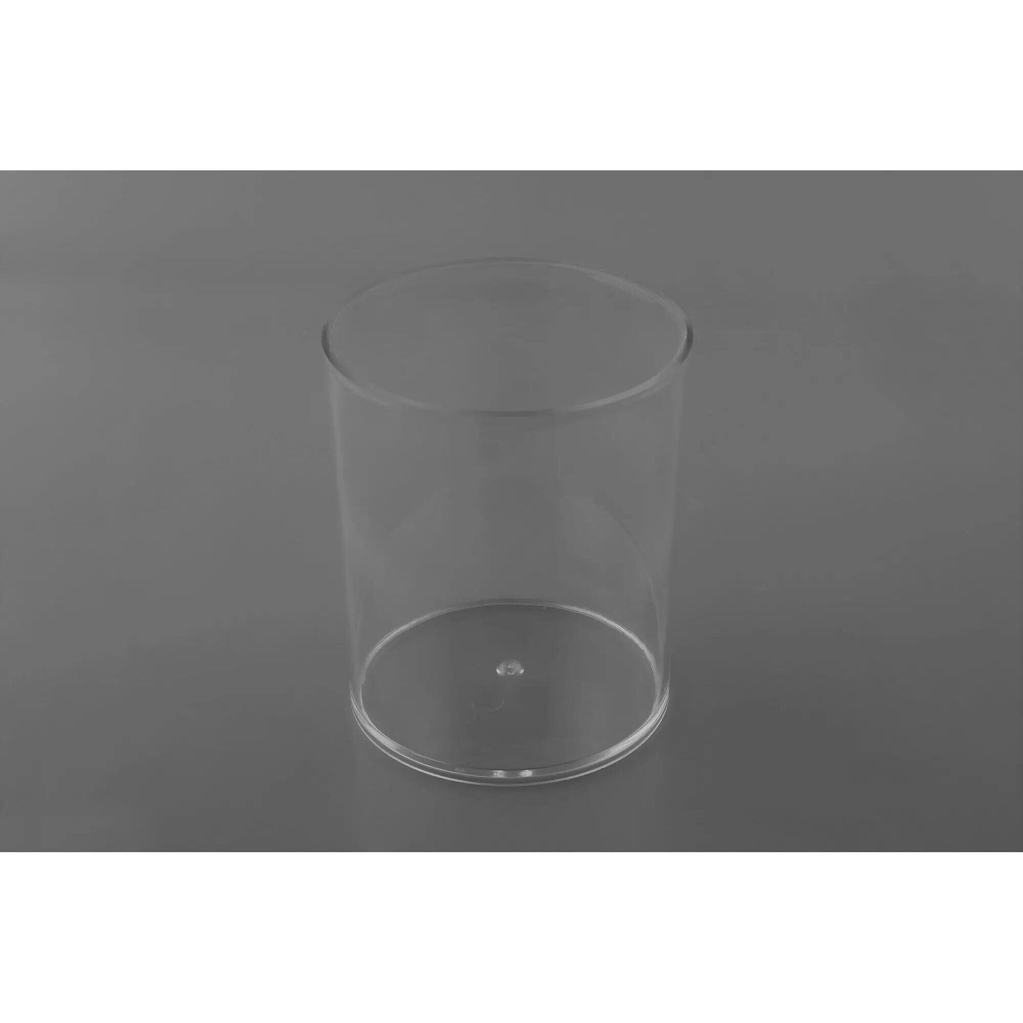 Cache pot plastique transparent rond BEREL diamètre 11 cm hauteur 14 cm pour compositions florales professionnelles