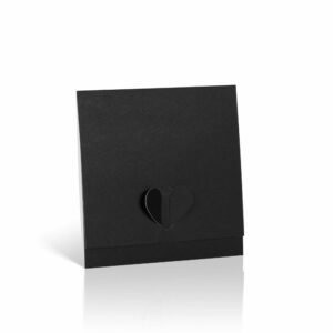 Carte chèque cadeau noir format carré 12,5 cm JESO CARDS pour fleuriste en lot de 10