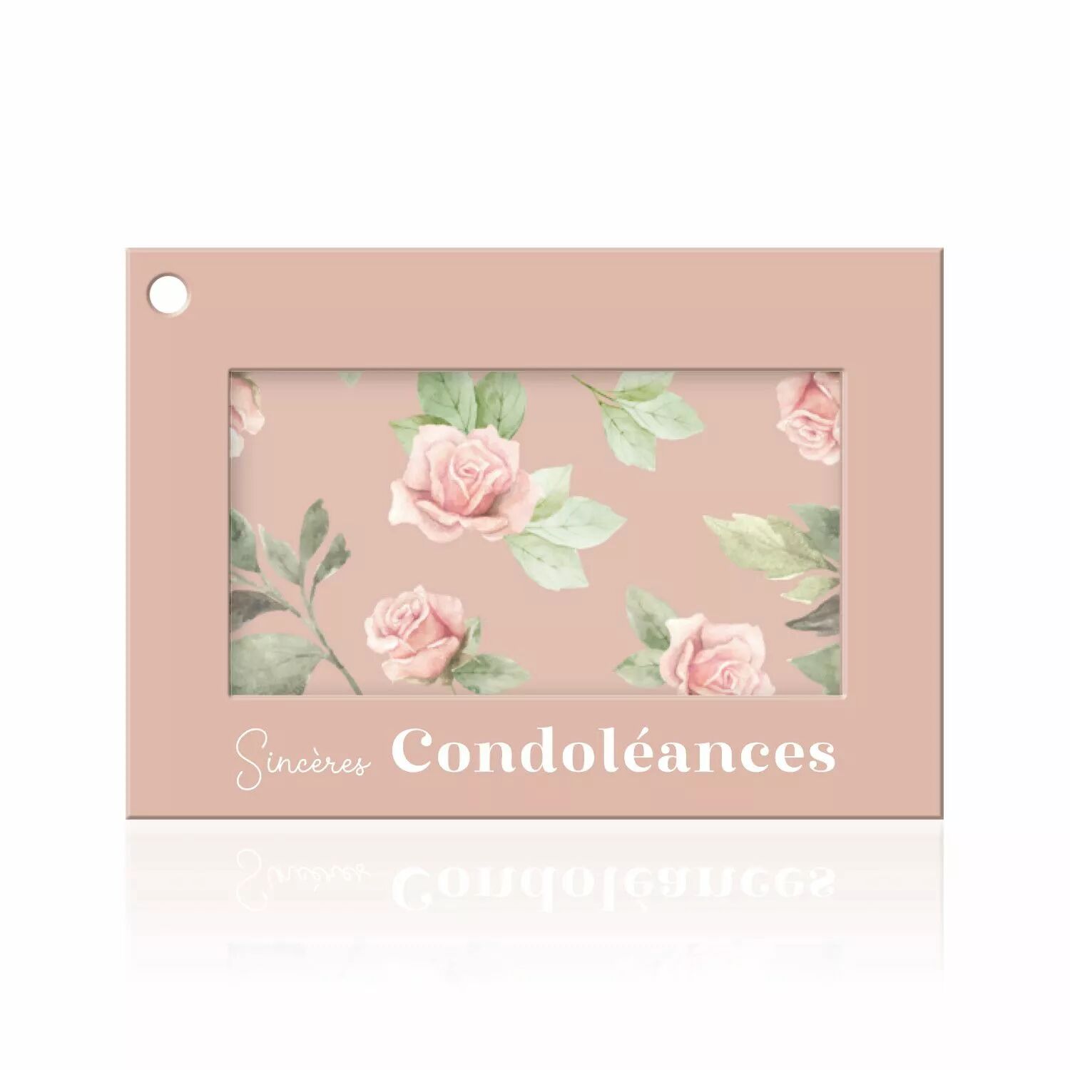 Carte de condoléances Colora Sincères Condoléances 70x100mm avec enveloppe JESO CARDS pour fleuriste