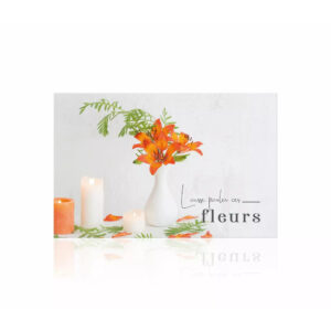Carte de vœux Romantico Laisse Parler les Fleurs JESO CARDS pour compositions florales