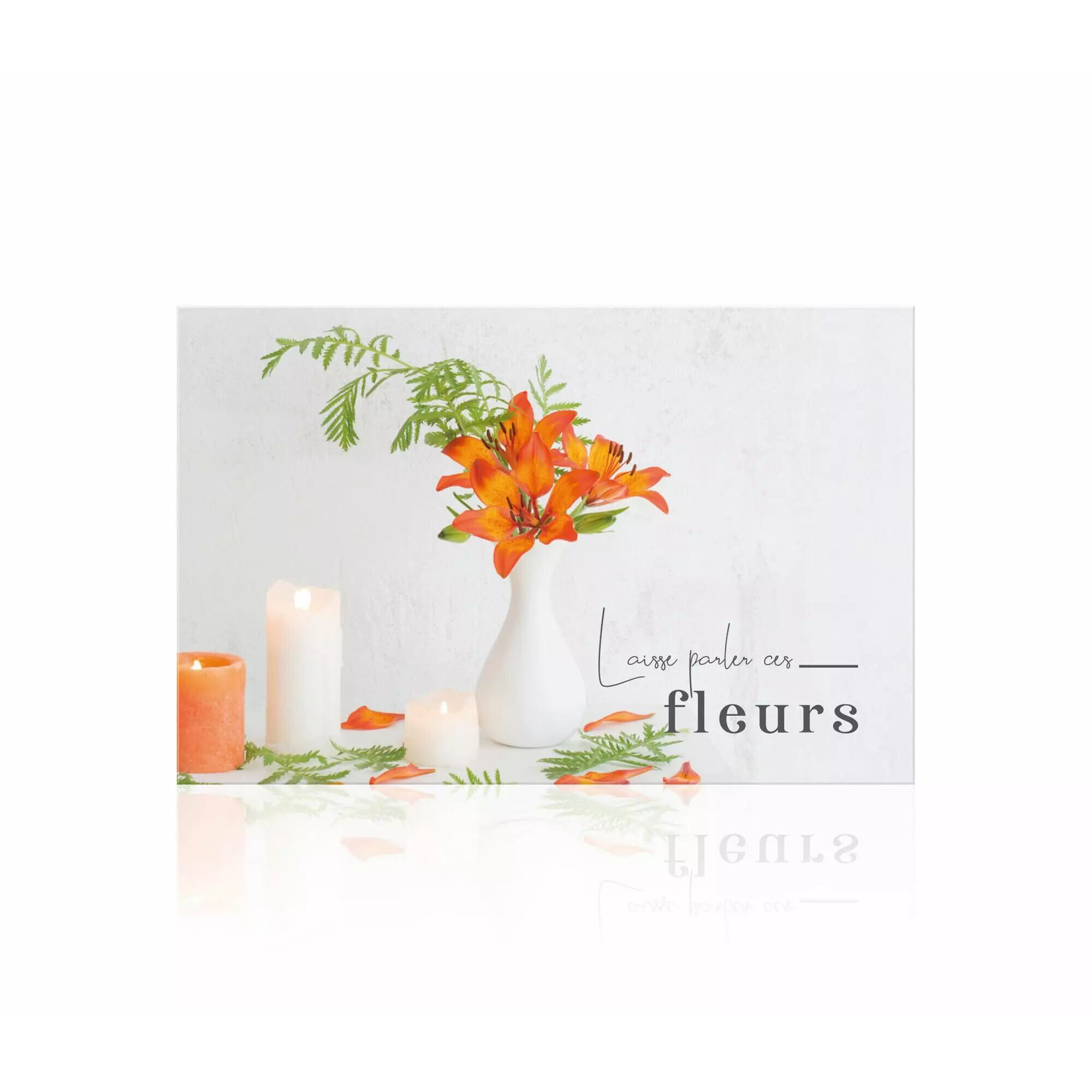 Carte de vœux Romantico Laisse Parler les Fleurs JESO CARDS pour compositions florales