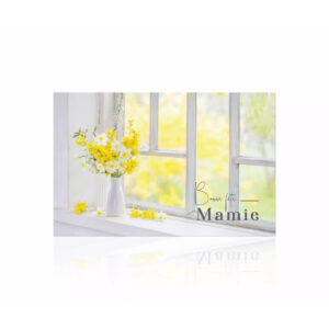 Carte de voeux Romantico Bonne Fête Mamie format 65x100mm pour fleuriste sachet de 10 cartes JESO CARDS