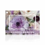 Cartes de condoléances brillantes avec enveloppes pour fleuristes, format 65x100mm, lot de 10 pièces