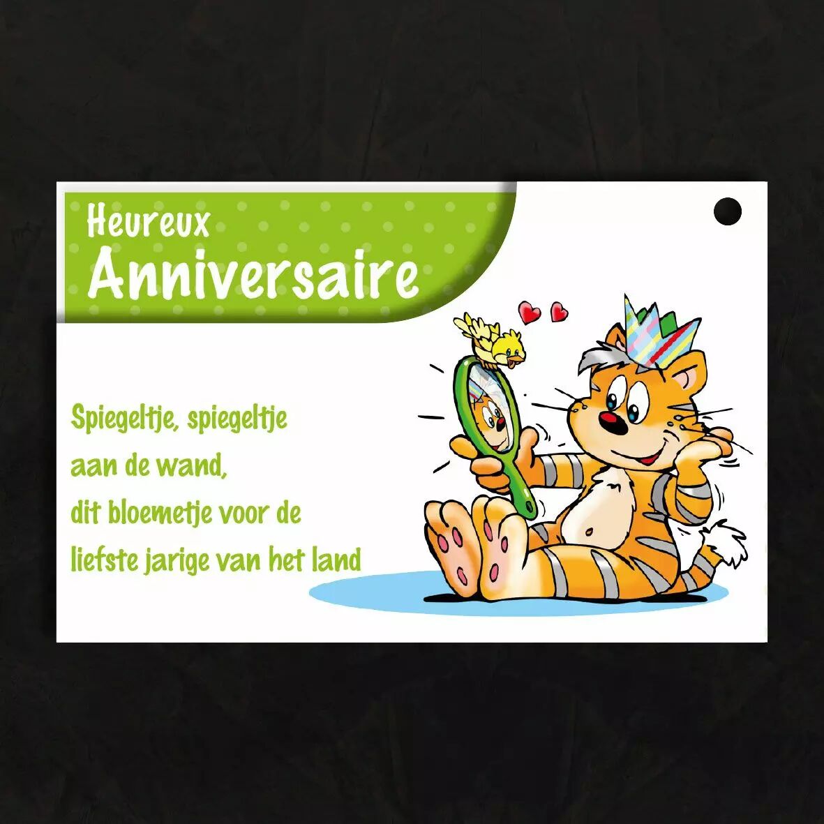 Cartes de voeux Heureux Anniversaire en papier luxe pour fleuriste, format 65x100mm, sachet de 10 cartes doubles