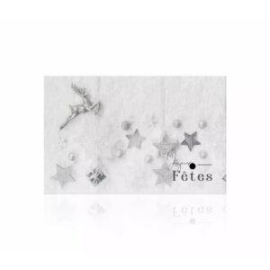 Cartes de voeux Romantico Joyeuses Fêtes format 65x100mm pour fleuristes