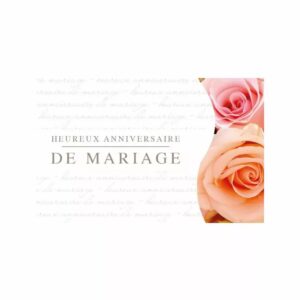 Cartes de voeux doubles anniversaire de mariage JESO CARDS en papier luxe pour fleuriste