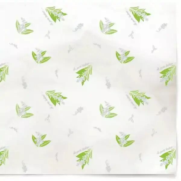 Rame cellophane transparent 30 microns motif Happy pour emballage muguet 1er mai fleuriste