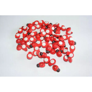 Coccinelles décoratives auto-collantes 25mm pour compositions florales et art floral