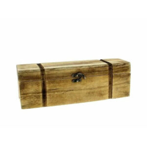 Coffret rectangulaire en bois naturel pour compositions florales professionnelles