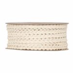 Corde en coton blanc coquille 10mm pour décoration florale professionnelle