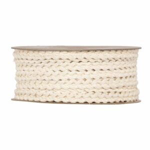 Corde en coton blanc coquille 10mm pour décoration florale professionnelle