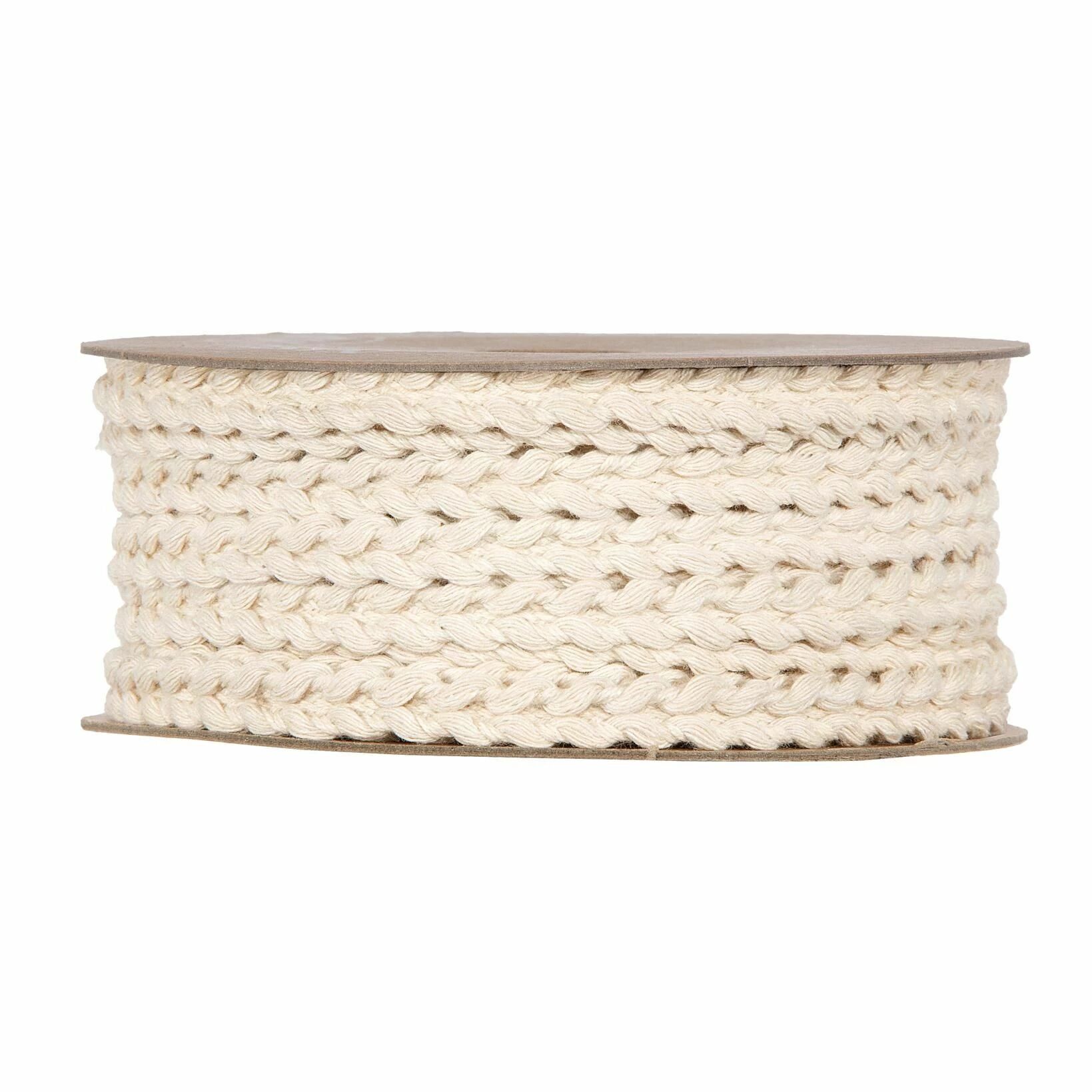 Corde en coton blanc coquille 10mm pour décoration florale professionnelle