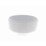 Coupe ronde en céramique blanche diamètre 22 cm hauteur 10 cm pour compositions florales professionnelles