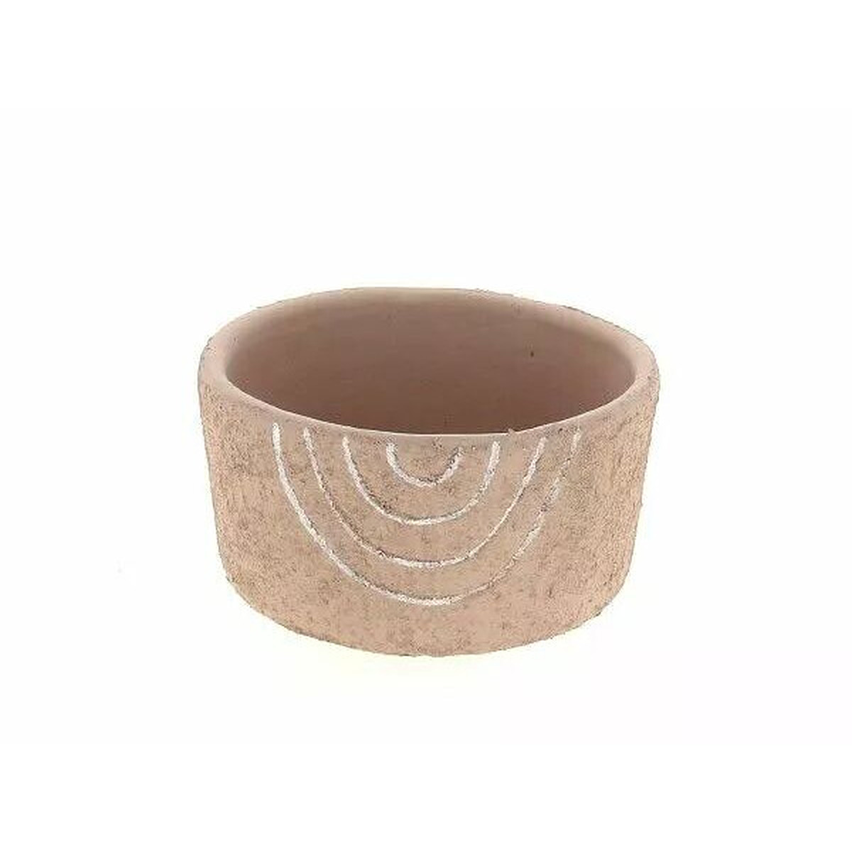 Coupe ronde en céramique rose 14 cm pour compositions florales et centres de table fleuriste