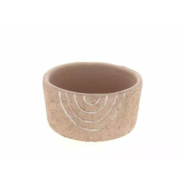 Coupe ronde en céramique rose 14 cm pour compositions florales et centres de table fleuriste