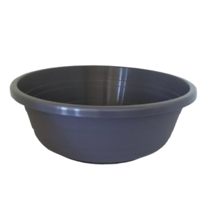 Coupe horticole anthracite non percée diamètre 60 cm pour compositions florales professionnelles CHAPELU