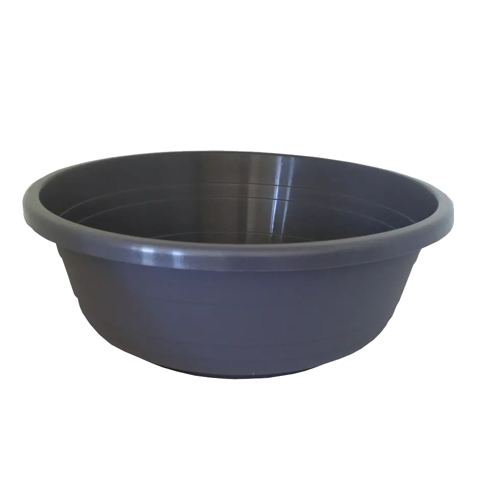 Coupe horticole anthracite non percée diamètre 60 cm pour compositions florales professionnelles CHAPELU