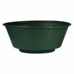 Coupe horticole non percée vert sapin diamètre 30,5 cm pour compositions florales professionnelles fleuriste