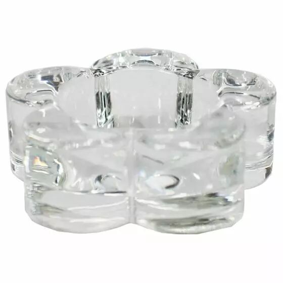 Coupe en verre épais forme fleur FLORAN BV pour compositions florales professionnelles fleuriste