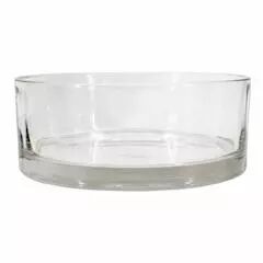 Coupe ronde en verre transparent FLORAN BV diamètre 20 cm hauteur 8 cm pour compositions florales professionnelles
