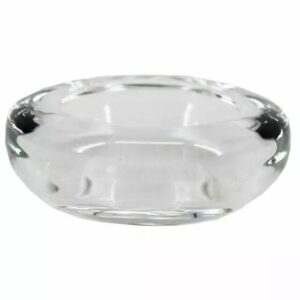 Coupe ronde en verre épais transparente pour compositions florales et centres de table professionnels