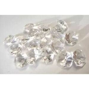 Diamants décoratifs transparents 12mm pour compositions florales GHISI WALTER, lot de 120 pièces