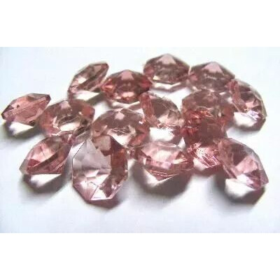 Diamants décoratifs plastique bordeaux 12mm pour compositions florales professionnelles
