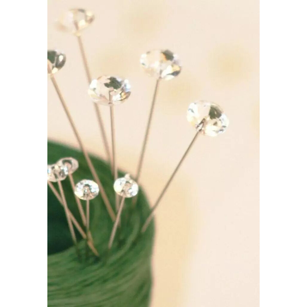 Épingles décoratives à tête diamant 6mm pour compositions florales professionnelles