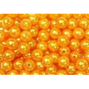 Épingles à tête perle orange 10mm pour compositions florales professionnelles, lot de 250 pièces H&R