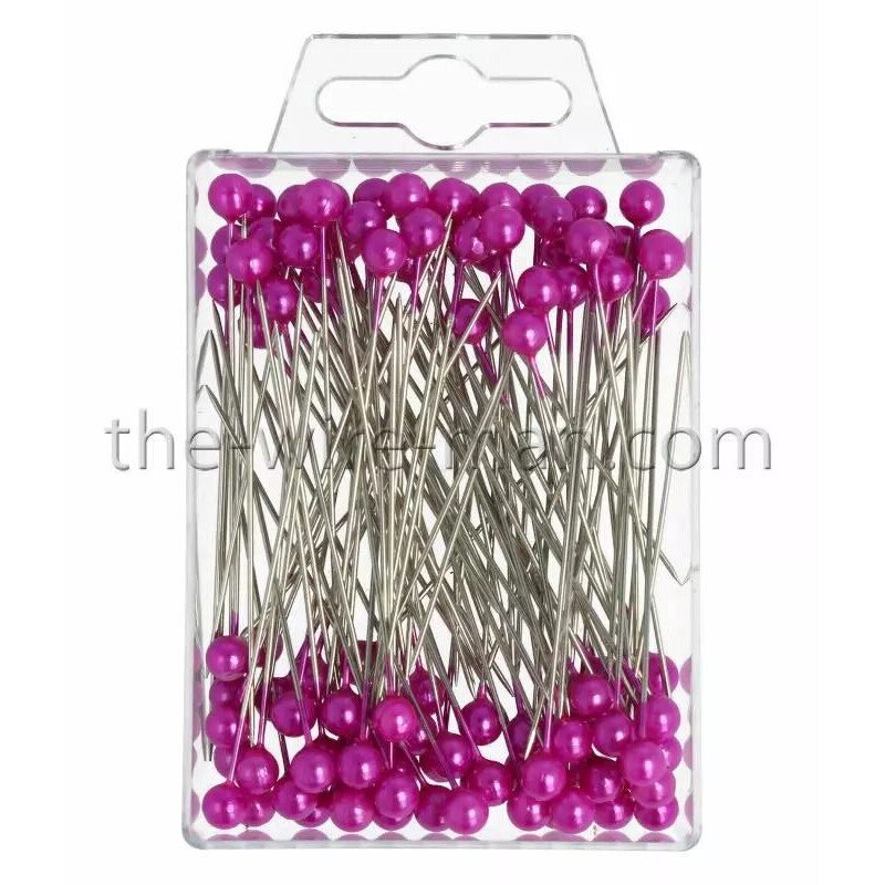 Épingles à tête perle fushia 6mm pour fleuriste et compositions florales